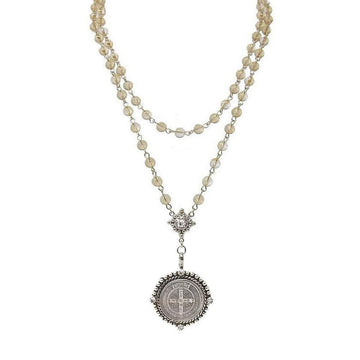 Rosary in Globe Golden Shadow-Virgins Saints and Angels-Swag Designer Jewelry