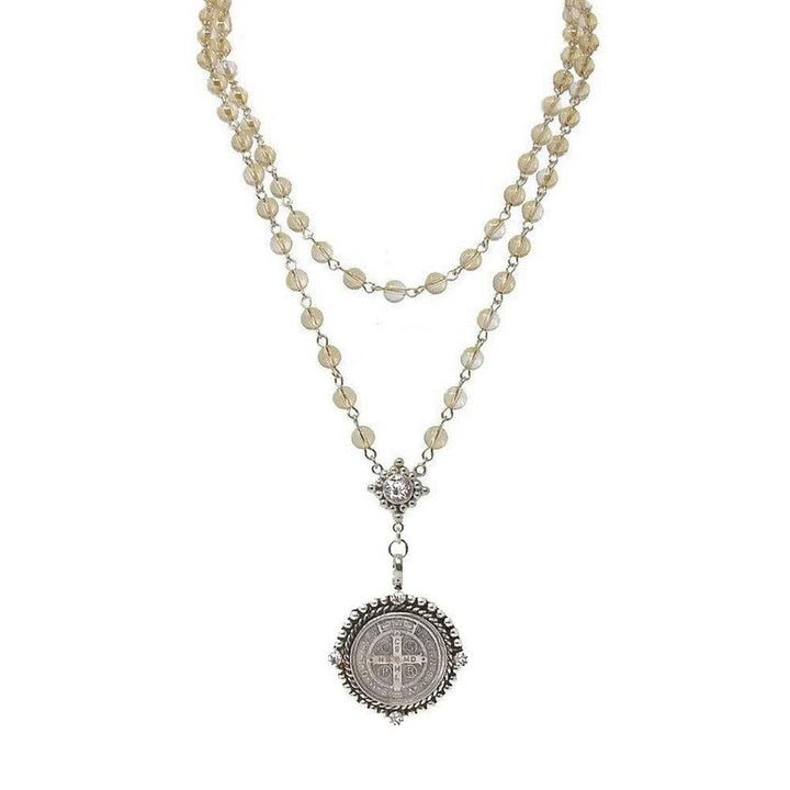 Rosary in Globe Golden Shadow-Virgins Saints and Angels-Swag Designer Jewelry
