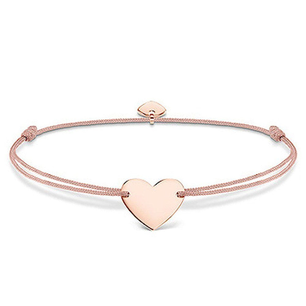 Rose Gold Heart Medallion Bracelet-Thomas Sabo-Swag Designer Jewelry