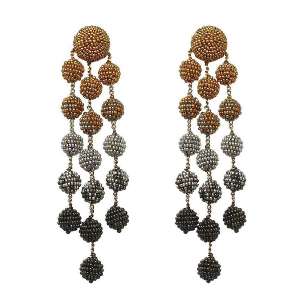 Samburu Long Chandelier Earring-Suzanna Dai-Swag Designer Jewelry