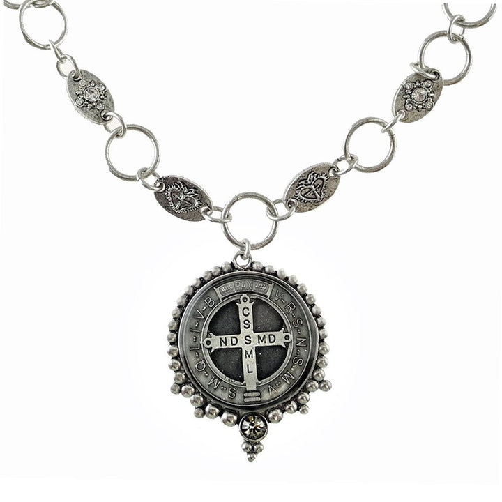 San Benito Grande Necklace-Virgins Saints and Angels-Swag Designer Jewelry