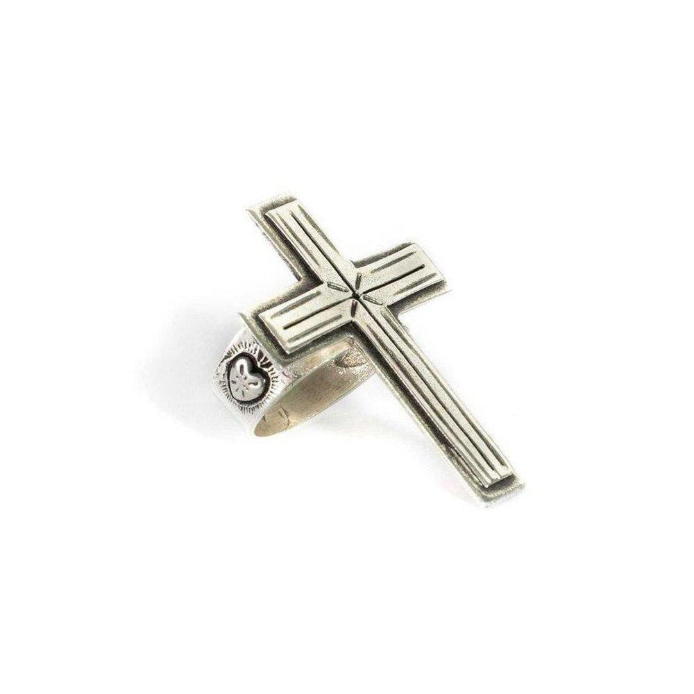 Santismo Mini Cross Ring-Virgins Saints and Angels-Swag Designer Jewelry