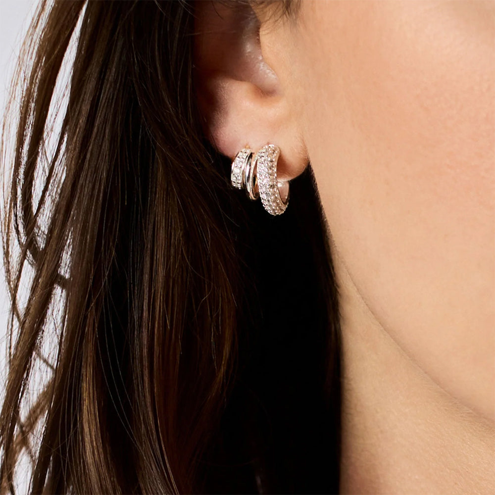Stardust Triple Hoop