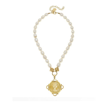 Italia Coin Pendant Necklace