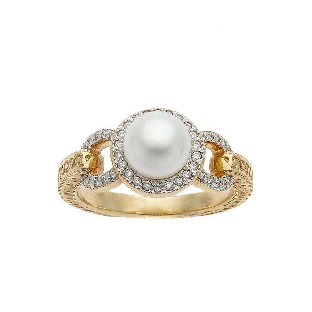 Signature 14k Pearl Ring Size 6-Jude Frances-Swag Designer Jewelry