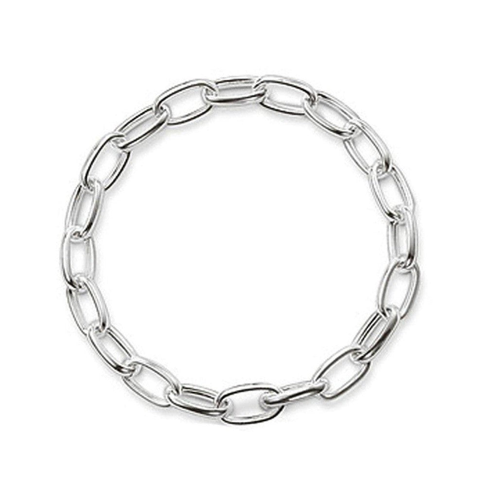 Silver Oval Link Charm Bracelet-Thomas Sabo-Swag Designer Jewelry