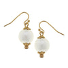 Small Cotton Pearl Dangle Earrings-Susan Shaw-Swag Designer Jewelry