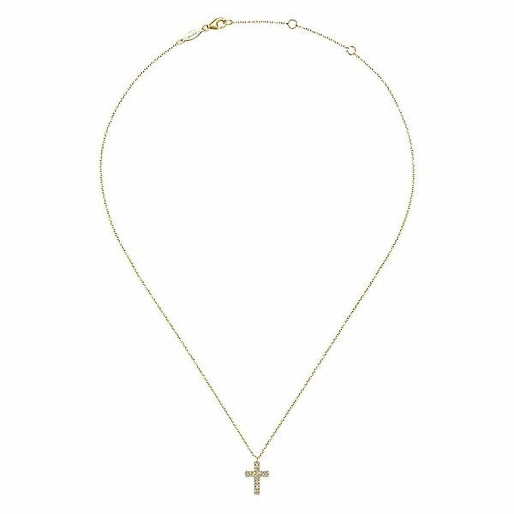 Small Diamond Cross-Gabriel & Co-Swag Designer Jewelry