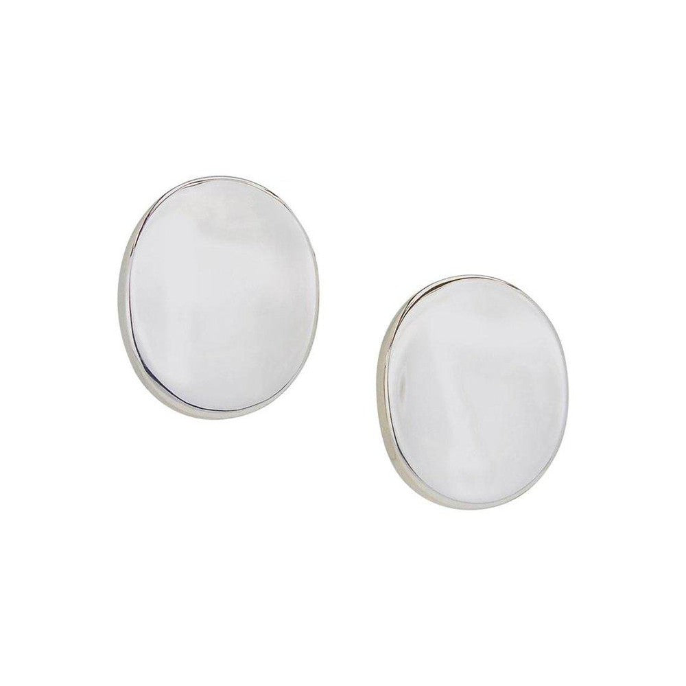 Small Polished Oval Clip-Simon Sebbag-Swag Designer Jewelry