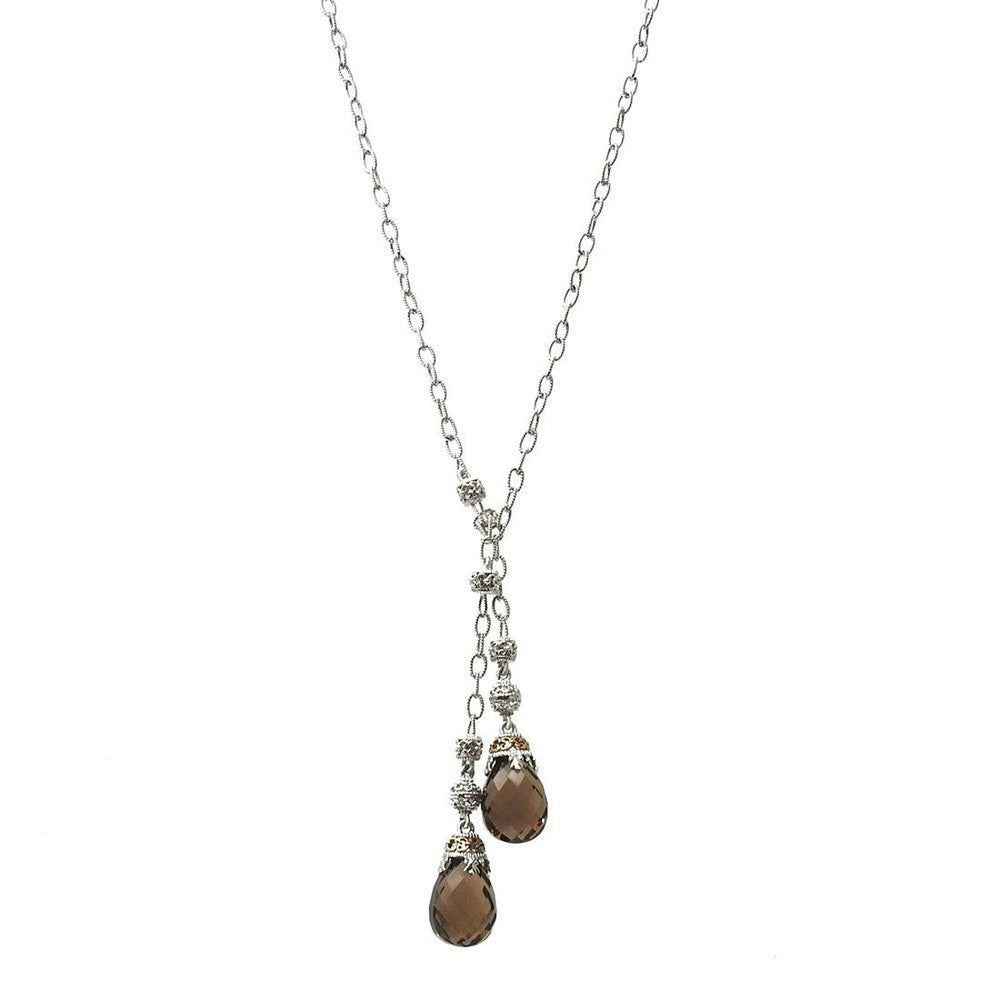 Smoky Topaz Lariat-Gabriel & Co-Swag Designer Jewelry