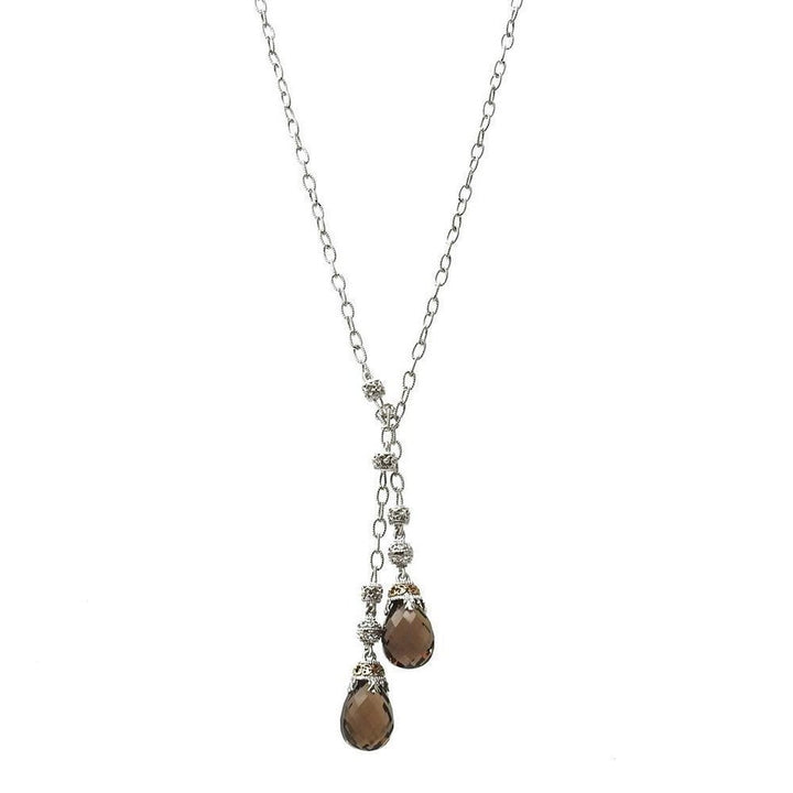 Smoky Topaz Lariat-Gabriel & Co-Swag Designer Jewelry