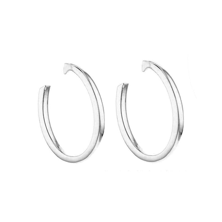 Smooth Oval Hoop-Simon Sebbag-Swag Designer Jewelry