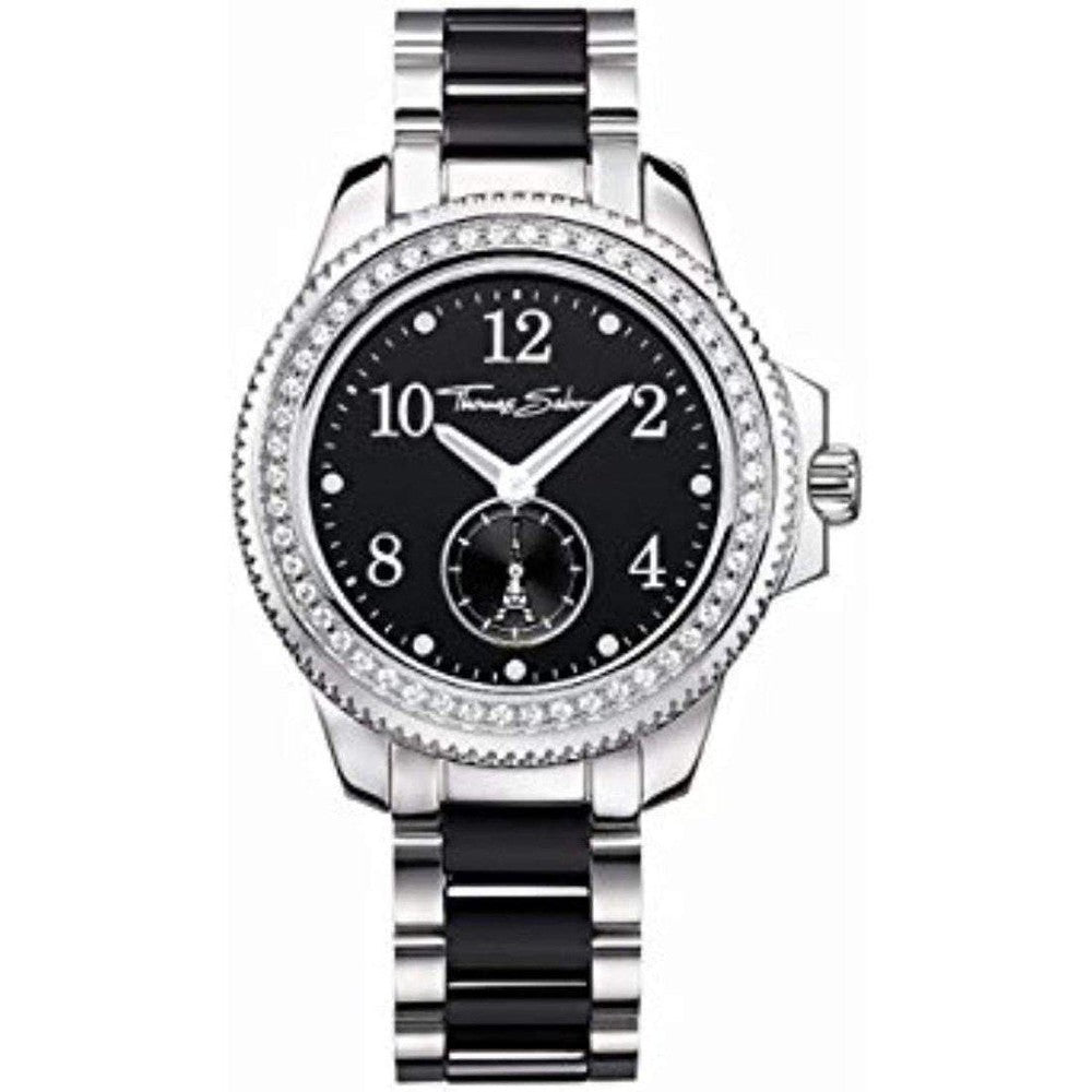 Stainless and Black Ceramic Watch-Thomas Sabo-Swag Designer Jewelry