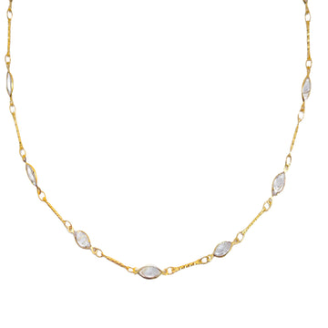 Stationed Chain Necklace-La Vie Parisienne-Swag Designer Jewelry