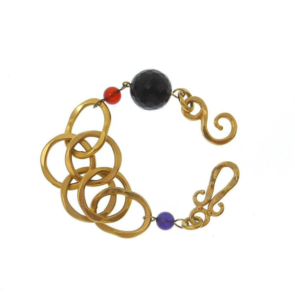 Swank Bracelet With Smokey Topaz and Carnelian-Stephanie Kantis-Swag Designer Jewelry