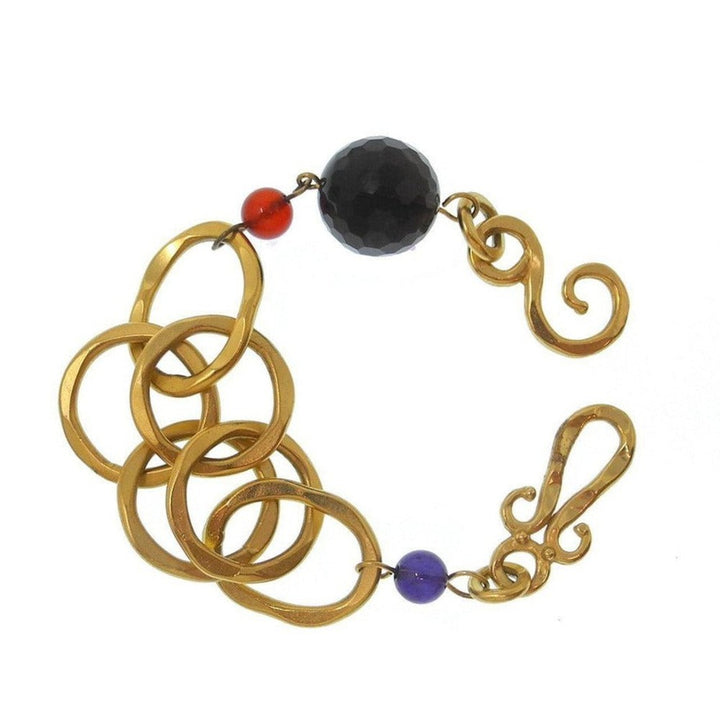 Swank Bracelet With Smokey Topaz and Carnelian-Stephanie Kantis-Swag Designer Jewelry