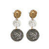 Three Coin Post Earrings-Tat2 Designs-Swag Designer Jewelry