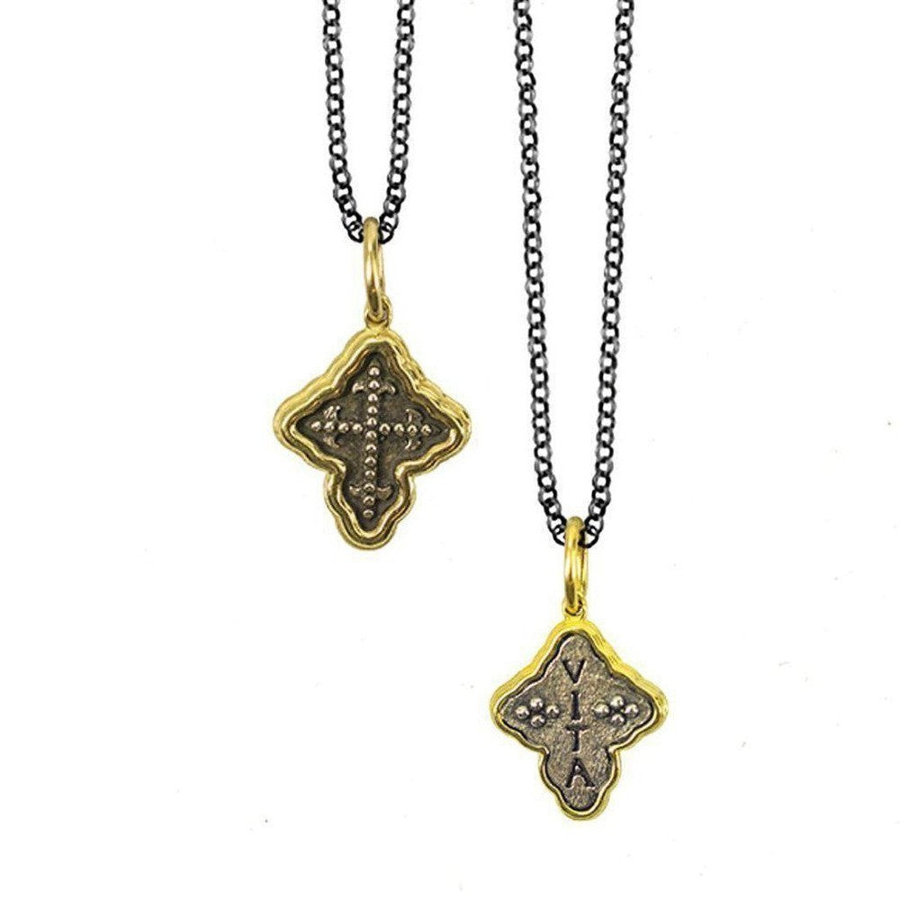 Tiny Baby Latin Cross "Life"-Erica Molinari-Swag Designer Jewelry