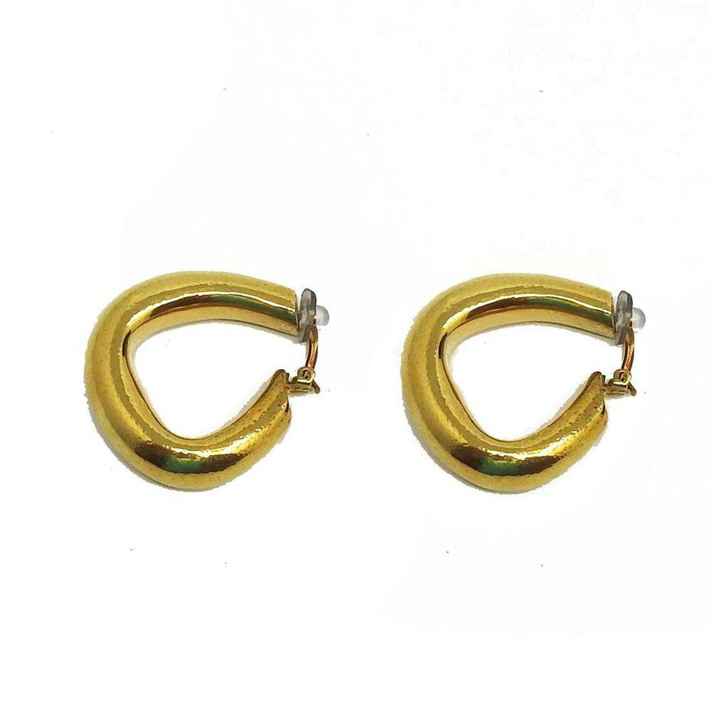 Triangle Hoop Clip Earrings-Vaubel Designs-Swag Designer Jewelry