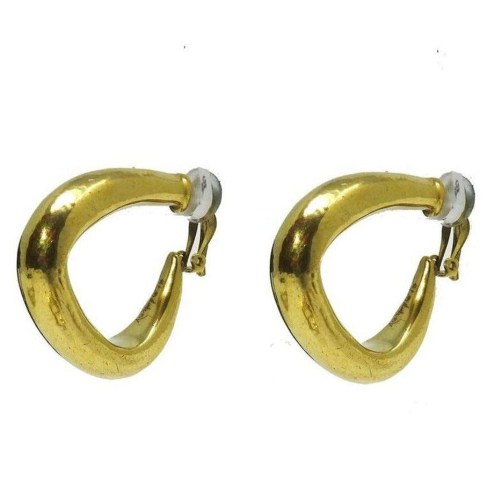 Triangle Hoop Clip Earrings-Vaubel Designs-Swag Designer Jewelry