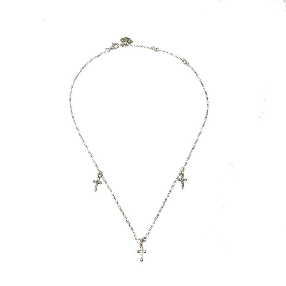 Triple Lovers Cross Choker-Virgins Saints and Angels-Swag Designer Jewelry