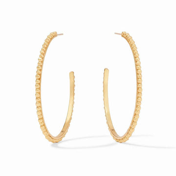 Gold Colette beaded hoop earrings
