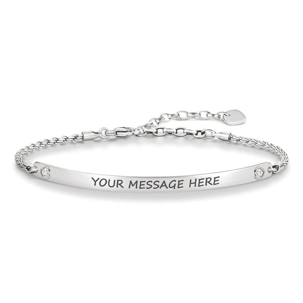 Engravable Id Bracelet-Thomas Sabo-Swag Designer Jewelry