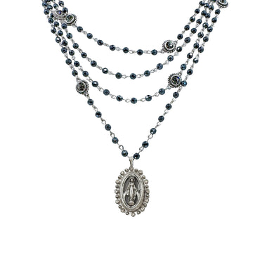 Magdalena in Hematite-Virgins Saints and Angels-Swag Designer Jewelry