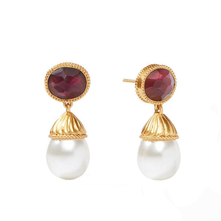 Olympia Pearl Drop Earring-Julie Vos-Swag Designer Jewelry