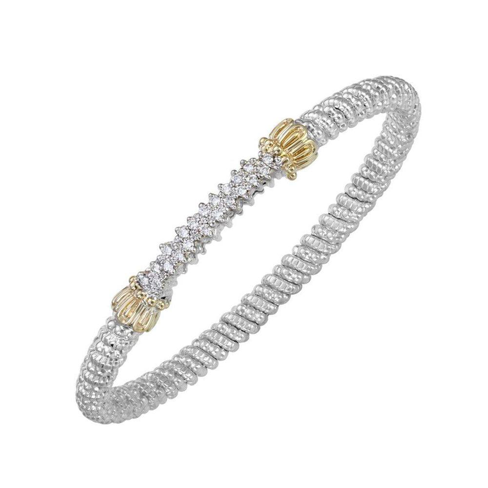 Pave Bar Bangle Bracelet-Vahan-Swag Designer Jewelry