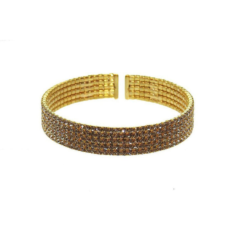 Pave Gold Crystal Cuff-Swag Designer Jewelry-Swag Designer Jewelry