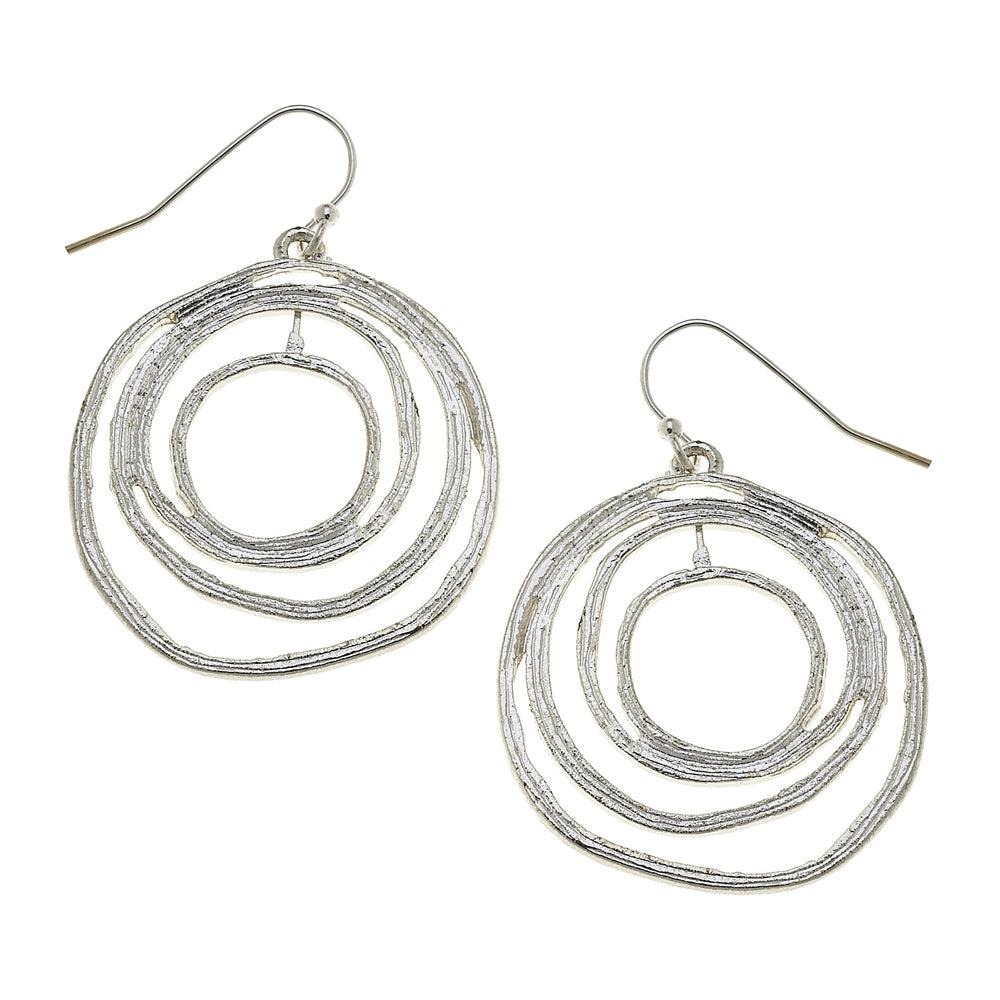 Round Swirl Earrings-Susan Shaw-Swag Designer Jewelry