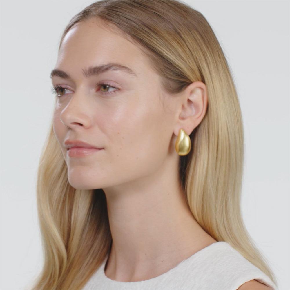 Wave Stud Earring-Julie Vos-Swag Designer Jewelry